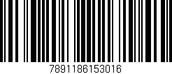 Código de barras (EAN, GTIN, SKU, ISBN): '7891186153016'