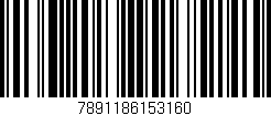Código de barras (EAN, GTIN, SKU, ISBN): '7891186153160'