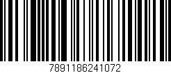 Código de barras (EAN, GTIN, SKU, ISBN): '7891186241072'