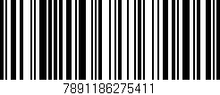 Código de barras (EAN, GTIN, SKU, ISBN): '7891186275411'