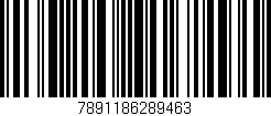 Código de barras (EAN, GTIN, SKU, ISBN): '7891186289463'