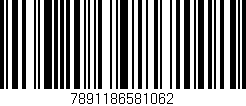 Código de barras (EAN, GTIN, SKU, ISBN): '7891186581062'