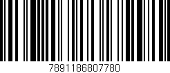 Código de barras (EAN, GTIN, SKU, ISBN): '7891186807780'