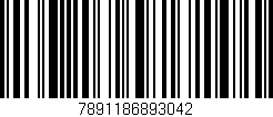 Código de barras (EAN, GTIN, SKU, ISBN): '7891186893042'