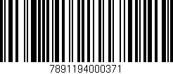 Código de barras (EAN, GTIN, SKU, ISBN): '7891194000371'