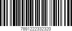 Código de barras (EAN, GTIN, SKU, ISBN): '7891222332320'