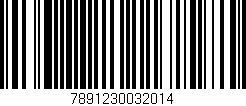 Código de barras (EAN, GTIN, SKU, ISBN): '7891230032014'