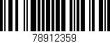Código de barras (EAN, GTIN, SKU, ISBN): '78912359'