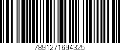 Código de barras (EAN, GTIN, SKU, ISBN): '7891271694325'