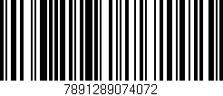 Código de barras (EAN, GTIN, SKU, ISBN): '7891289074072'