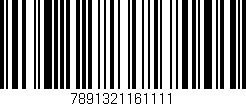 Código de barras (EAN, GTIN, SKU, ISBN): '7891321161111'