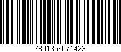 Código de barras (EAN, GTIN, SKU, ISBN): '7891356071423'