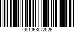 Código de barras (EAN, GTIN, SKU, ISBN): '7891356072826'