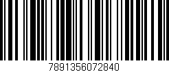 Código de barras (EAN, GTIN, SKU, ISBN): '7891356072840'