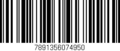 Código de barras (EAN, GTIN, SKU, ISBN): '7891356074950'