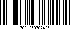 Código de barras (EAN, GTIN, SKU, ISBN): '7891360687436'