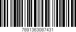 Código de barras (EAN, GTIN, SKU, ISBN): '7891363087431'