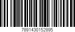 Código de barras (EAN, GTIN, SKU, ISBN): '7891430152895'