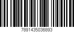 Código de barras (EAN, GTIN, SKU, ISBN): '7891435036893'
