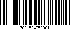 Código de barras (EAN, GTIN, SKU, ISBN): '7891504350301'