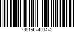 Código de barras (EAN, GTIN, SKU, ISBN): '7891504409443'