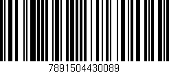 Código de barras (EAN, GTIN, SKU, ISBN): '7891504430089'
