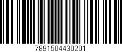 Código de barras (EAN, GTIN, SKU, ISBN): '7891504430201'