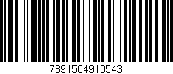Código de barras (EAN, GTIN, SKU, ISBN): '7891504910543'