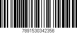 Código de barras (EAN, GTIN, SKU, ISBN): '7891530342356'