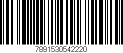 Código de barras (EAN, GTIN, SKU, ISBN): '7891530542220'