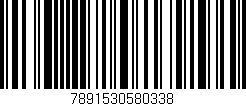 Código de barras (EAN, GTIN, SKU, ISBN): '7891530580338'