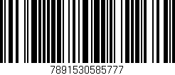 Código de barras (EAN, GTIN, SKU, ISBN): '7891530585777'