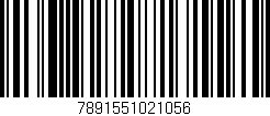 Código de barras (EAN, GTIN, SKU, ISBN): '7891551021056'