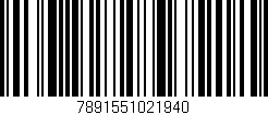 Código de barras (EAN, GTIN, SKU, ISBN): '7891551021940'