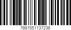 Código de barras (EAN, GTIN, SKU, ISBN): '7891551137238'