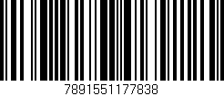 Código de barras (EAN, GTIN, SKU, ISBN): '7891551177838'