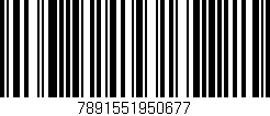Código de barras (EAN, GTIN, SKU, ISBN): '7891551950677'