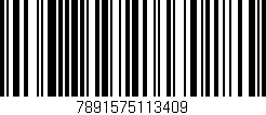 Código de barras (EAN, GTIN, SKU, ISBN): '7891575113409'