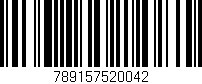 Código de barras (EAN, GTIN, SKU, ISBN): '789157520042'