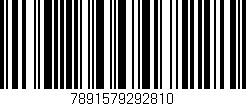 Código de barras (EAN, GTIN, SKU, ISBN): '7891579292810'