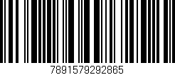 Código de barras (EAN, GTIN, SKU, ISBN): '7891579292865'