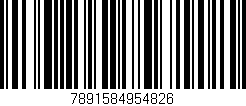 Código de barras (EAN, GTIN, SKU, ISBN): '7891584954826'