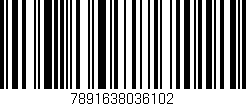 Código de barras (EAN, GTIN, SKU, ISBN): '7891638036102'