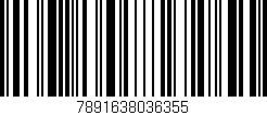 Código de barras (EAN, GTIN, SKU, ISBN): '7891638036355'