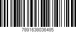 Código de barras (EAN, GTIN, SKU, ISBN): '7891638036485'