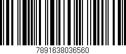 Código de barras (EAN, GTIN, SKU, ISBN): '7891638036560'