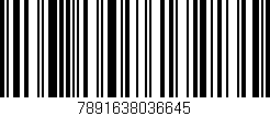 Código de barras (EAN, GTIN, SKU, ISBN): '7891638036645'