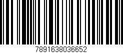 Código de barras (EAN, GTIN, SKU, ISBN): '7891638036652'