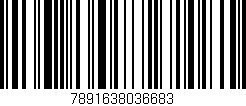 Código de barras (EAN, GTIN, SKU, ISBN): '7891638036683'