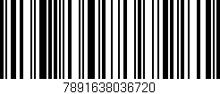 Código de barras (EAN, GTIN, SKU, ISBN): '7891638036720'